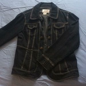Black denim jacket